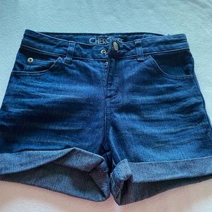 Denim jean shorts